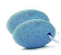 PARENCE.- Lot de 2 Pierres Ponce Exfoliantes avec Ficelles/Pierres Ponce 2 Pièces Ovales - Traitement des pieds, Pédicure - Couleur aléatoire