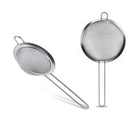 PARENCE.- Lot de 2 Tamis Inox 8 cm Diamètre - Tamis Maillage Fin en Acier Inoxydable - Filtre à Farine