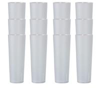 Parence.- Lot de 20 Verres Tubes en Plastique Dur Réutilisable - 33cl / Grande Contenance