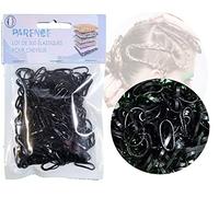 PARENCE - Lot de 300 Petits Elastiques résistants Pour Cheveux - Attache cheveux (Noir)