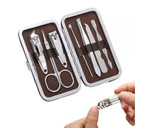 PARENCE.- Lot de 7 Outils Manucure et Pédicure avec Boite de Rangement (11x6
