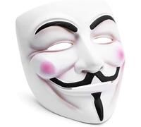 PARENCE.- Masque Anonymous V pour Vendetta - Masque Guy Fawkes 20 x 18, Blanc (Lot de 2)