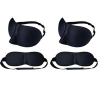 PARENCE - Masque de sommeil - Masque de nuit avec renforcement et encoche de nez - Masque confort molletonné - 23 X 9 Cm (Lot de 2)