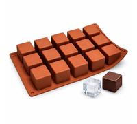 PARENCE - Moule en Silicone pour Cubes 3,3 cm - Moule Multi-Cubes Flexible - Chocolat, Glaçons, Gâteaux, Savon - Silicone Alimentaire