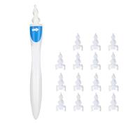 PARENCE.- Nettoyeur d'Oreille en Silicone avec 16 Embouts en Spiral/Doux