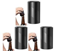 PARENCE - Ouvre-Bière Magnétique Automatique Ouvre-Bouteille Push-Pull Décapsuleur Accessoires De Cuisine Automatique pour Maison, Bar, Restaurant, Noir (Lot de 3)