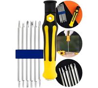 PARENCE.- Set de Tournevis Précision 13 en 1 - Poignée Ergonomique + Embouts Spéciaux TORX