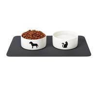 PARENCE. - Tapis antidérapant pour Chien et Chat - Tapis Protecteur 30x40 cm pour la Nourriture et l’Eau - Imperméable