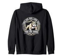 Parent Bulldog Anglais Dad The Big Boss Dog Lover Pet Lover Sweat à Capuche