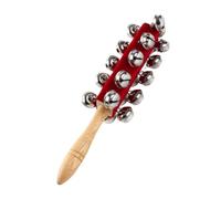 Parent-Child Interaction Percussion Rattles - Handheld Sleigh Bells - Jingle Bells Wooden Shaker for Children, Home School Music Learning Toy for Boys, Girls