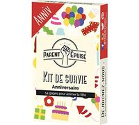Parent épuisé Kit de survie : Anniversaire | Jeu de société | À partir de 4 ans | 2 joueurs