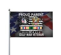 Parent Fier D'Un Vétéran De La Guerre Du Golfe Américain Drapeau De Jardin Décoratif Drapeaux Suspendre Bannières 90X150Cm Pour Fêtes Anniversaires Porte