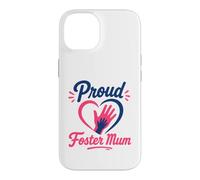 Parent Support Family Love Hands Proud Foster Mum Coque pour iPhone 14