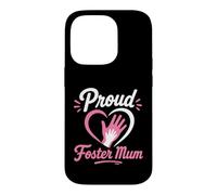 Parent Support Family Love Hands Proud Foster Mum Coque pour iPhone 14 Pro