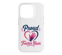 Parent Support Family Love Hands Proud Foster Mum Coque pour iPhone 14 Pro