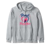 Parent Support Family Love Hands Proud Foster Mum Sweat à Capuche