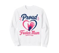 Parent Support Family Love Hands Proud Foster Mum Sweatshirt
