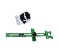 Parenthèse de fraisage combinée - Diamètre modifiable : 90 - 610 mm - Mélange d'aluminium pour la stabilité du travail du bois - Stabilité renforcée - Parenthèse de fraisage