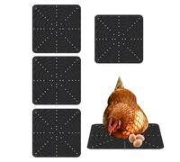 Parents de nidification pour poulailler, coussinets de nidification pour poulets - Tapis de poulet lavable, silicone 4 x linge de trampoline souple lavable pour bébés qui placent des poules de canard