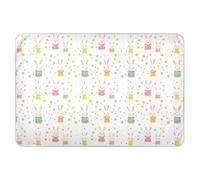 Parents Lapins Famille Tapis à langer Imperméable Lavable Mignon Cool Toddler Literie Produits pour Enfants Énurésie nocturne, 132 cm L x 86 cm W