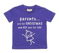 parents sont for Life Not Just pour Noël T-shirt Bébé tout-petit enfants disponible en tailles 0-6 mois pour 14-15 ans diverses couleurs disponibles - Pourpre, 18-24 Months