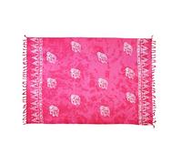 paréo drap de plage femme jupe portefeuille plage serviette comme serviette portefeuille o robe serviette et robe portefeuille femme fait main issu du commerce équitable production batik éléphant rose