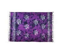 paréo drap de plage femme jupe portefeuille plage serviette comme serviette portefeuille robe serviette et robe portefeuille femme fait main issu du commerce équitable production batik poisson violet