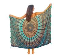 Paréo Femme Plage Grande Longue Avec Des Franges Noir Sexy Xxl Longue Robe Jupe Tapisserie Foulard Écharpe Coton Sarong 180X110Cm
