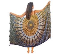 Pareo Plage Femme Boheme Avec Des Franges Noir Sexy Xxl Longue Robe Jupe Tapisserie Foulard Écharpe Coton Sarong 180X110Cm