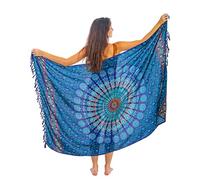 Paréo pour Femmes, en Coton Lisse et Soyeux, paréo de Plage, Bikini, Couverture de Maillot de Bain, Tapisserie Murale à Suspendre, Jupe Portefeuille