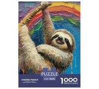 Paresseux 1000 Pieces Animation Puzzle pour Adulte Qualité Supérieure Jeu Cadeau Unique Adultes Et Enfants Dès 14 Ans 38x26cm/1000pcs