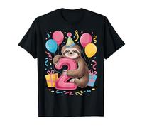 Paresseux 2ème anniversaire pour garçon fille 2 ans deuxième deux paresseux T-Shirt