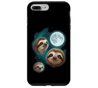 Paresseux 3 Paresseux Hurlant à la Lune drôle Bizarre maudit Coque pour iPhone 7 Plus/8 Plus