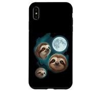 Paresseux 3 Paresseux Hurlant à la Lune drôle Bizarre maudit Coque pour iPhone XS Max