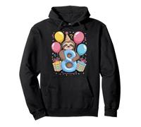 Paresseux 8e anniversaire garçon fille 8 ans huitième huit paresseux Sweat à Capuche