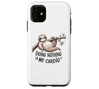 Paresseux amant de dormir est mon cardio drôle paresseux citation Coque pour iPhone 11