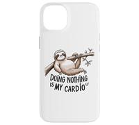 Paresseux amant de dormir est mon cardio drôle paresseux citation Coque pour iPhone 14 Plus