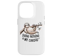 Paresseux amant de dormir est mon cardio drôle paresseux citation Coque pour iPhone 14 Pro