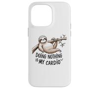 Paresseux amant de dormir est mon cardio drôle paresseux citation Coque pour iPhone 14 Pro Max