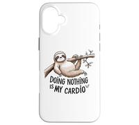 Paresseux amant de dormir est mon cardio drôle paresseux citation Coque pour iPhone 16 Plus