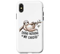 Paresseux amant de dormir est mon cardio drôle paresseux citation Coque pour iPhone X/XS