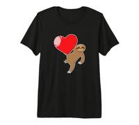 Paresseux avec Un Grand cœur T-Shirt Haut de Gamme