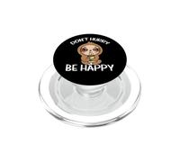 Paresseux Boit du Café Don't Hurry Be Happy Paresse PopSockets PopGrip pour MagSafe