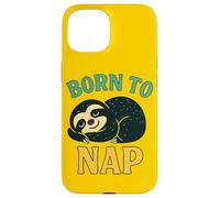 Paresseux Born to Nap Motif Paresseux Coque pour iPhone 15