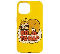 Paresseux Born to Nap Motif Paresseux Coque pour iPhone 15