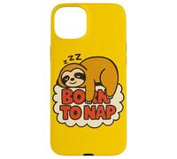 Paresseux Born to Nap Motif Paresseux Coque pour iPhone 15 Plus