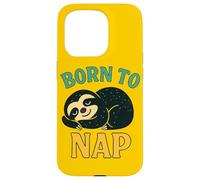 Paresseux Born to Nap Motif Paresseux Coque pour iPhone 15 Pro