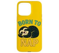 Paresseux Born to Nap Motif Paresseux Coque pour iPhone 15 Pro Max