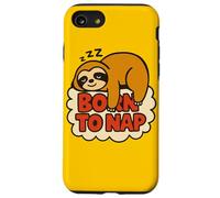 Paresseux Born to Nap Motif Paresseux Coque pour iPhone SE (2020) / 7/8
