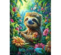 Paresseux dans Un Jardin Fleuri Magique Puzzles 1000 Pièces pour Adultes Educa Décoration Intérieure Moderne Famille Challenge Difficile Divertissement Artistique 1000 PCS